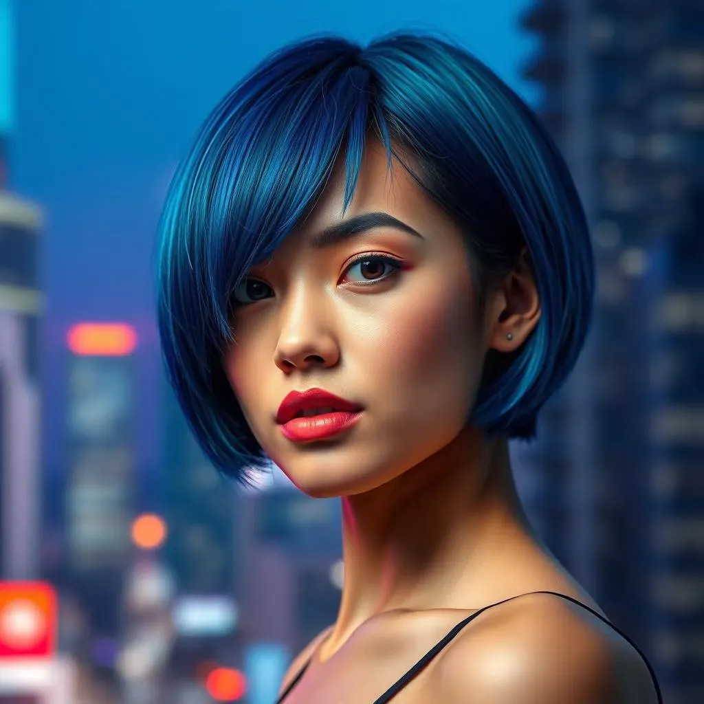 Why Choose a Blue Hair Bob Cut?