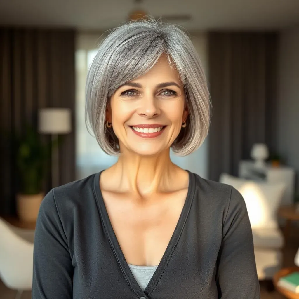 Why Gray Hair Bob Cuts Are Trending