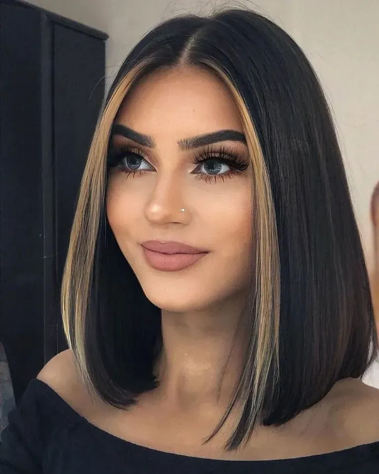 Why Thick Hair and a Long Bob Cut Are a Perfect Match