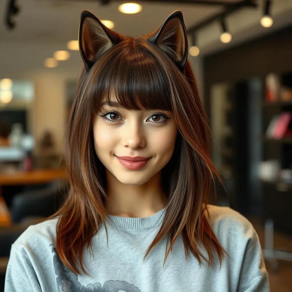 Amazing Wolf Haircut with Curtain Bangs: Style Guide