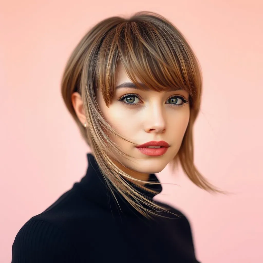 Ultimate Women's Haircut with Curtain Bangs